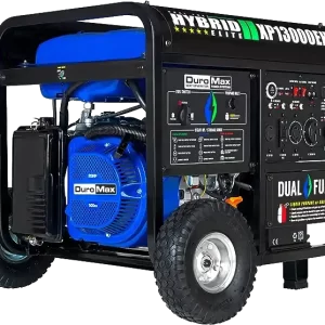 DuroMax XP13000HX Dual Fuel Portable Generator - 13000 Watt Gas or Propane Powered - Electric Start w/ CO Alert, 50 State Approved, Blue
